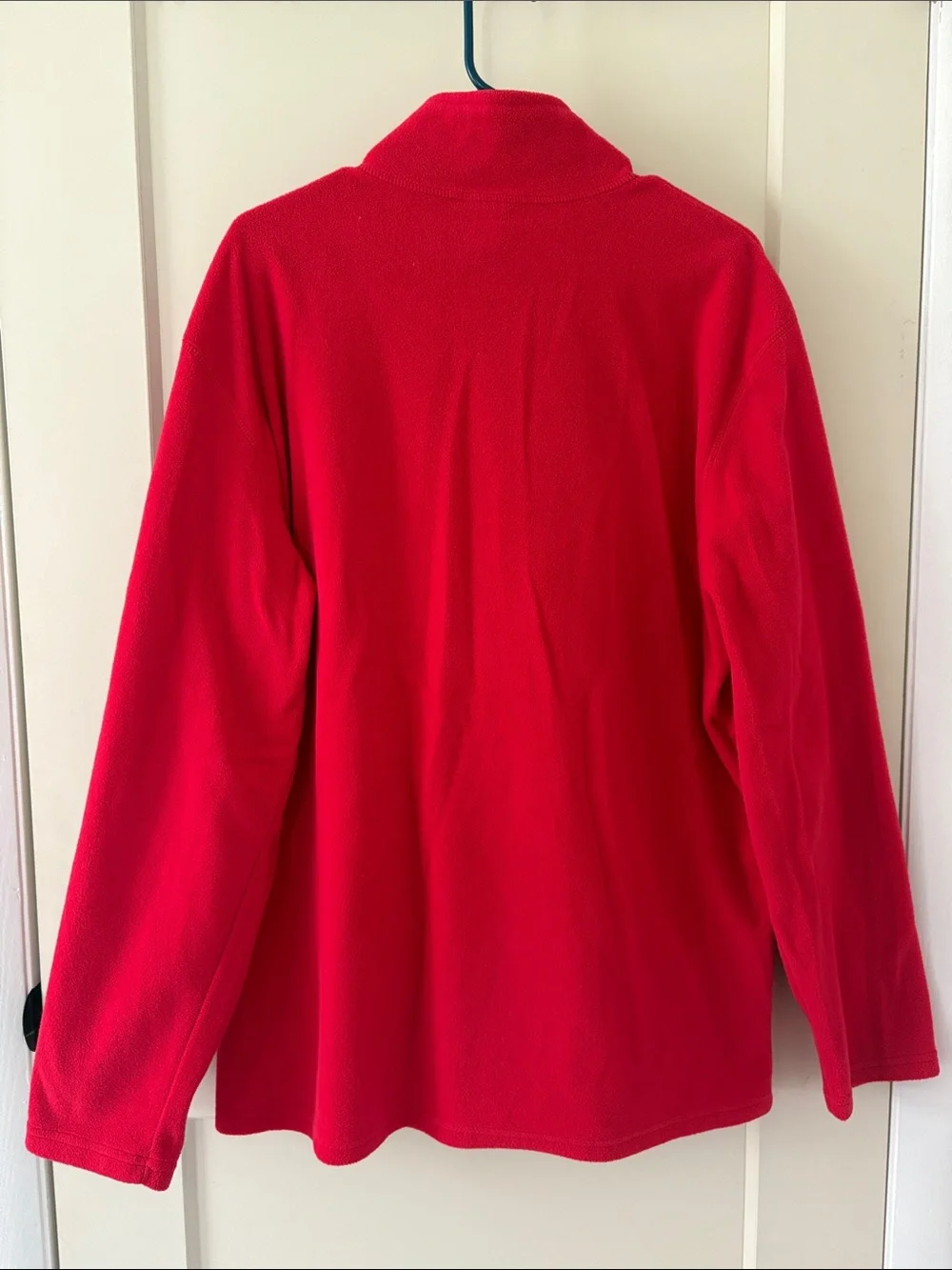 XL men’s The North Face Red Full-Zip Fleece Jacket